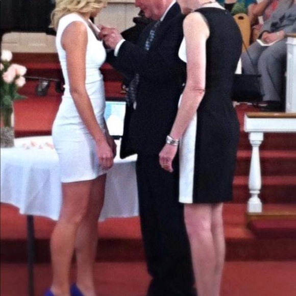 Express white square neck dress - Picture 2 of 7